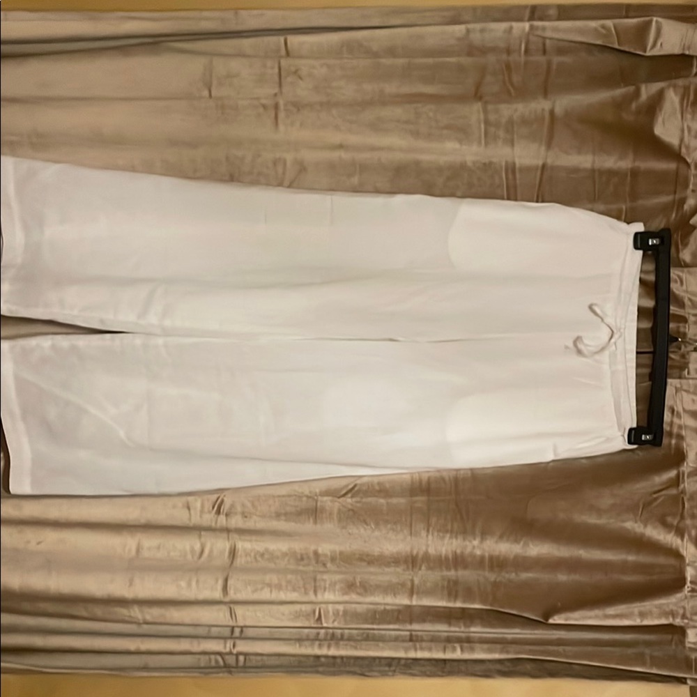 White Wide-Leg Pants